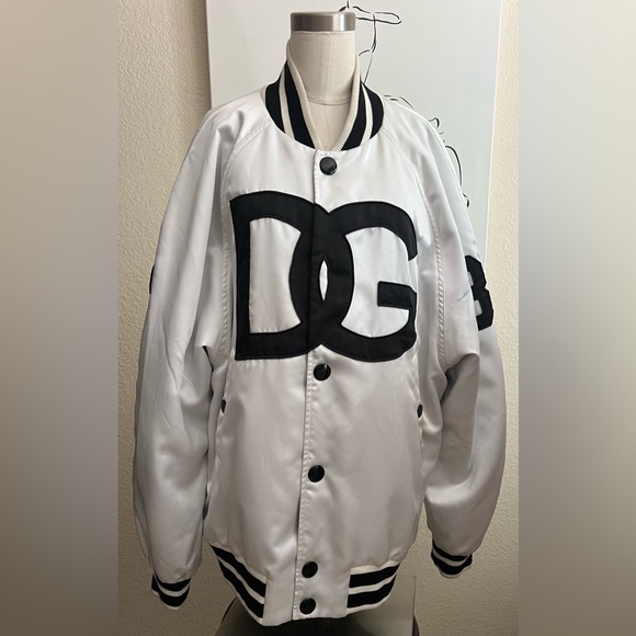 Dolce And Gabbana Men’s Oversized Satin Reversible Bomber Jacket IT 46 - Picture 2 of 15